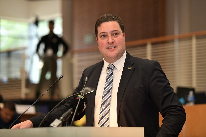 Cape Town mayor Geordin Hill-Lewis. File photo.