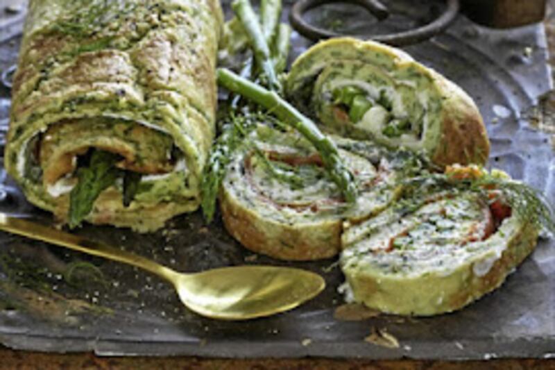 Salt Roulade Roulade with smoked salmon & herbs